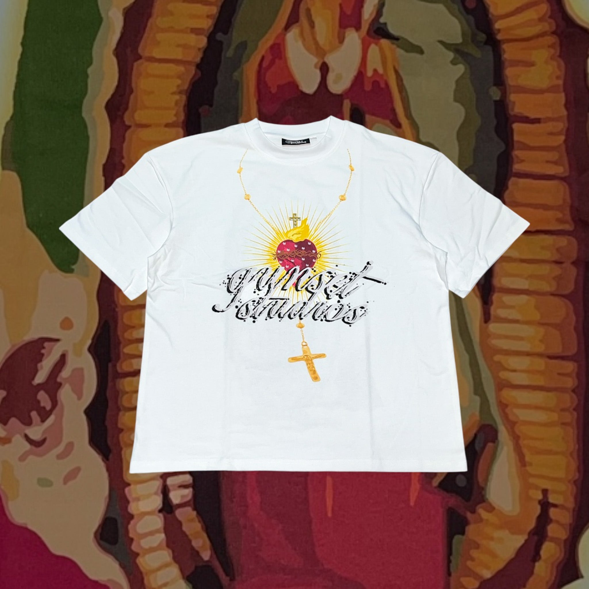 LA MORENITA TEE (WHITE) – GUNSET STUDIOS